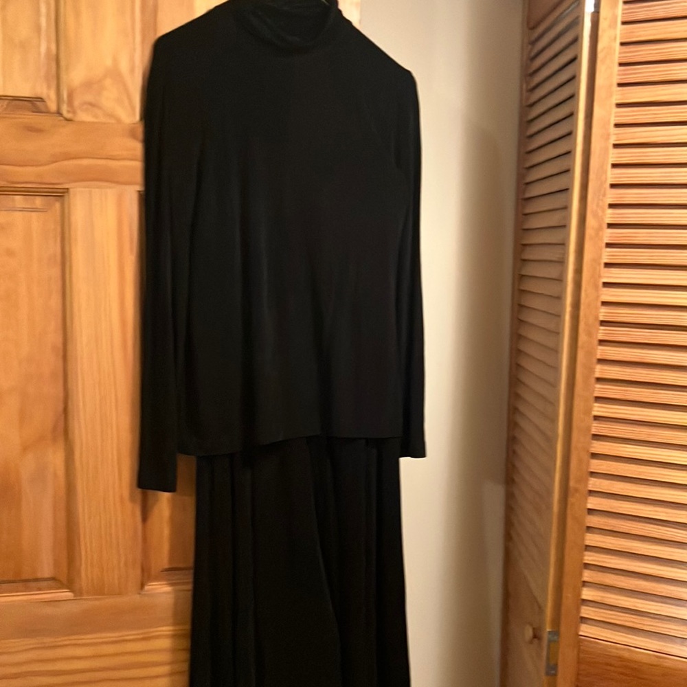 Chico’s Womens Travelers Slinky Jersey Knit Outfit Set 0 Black